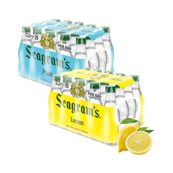 씨그램 라벨프리 플레인+레몬450ml x 20페트 1박스씩