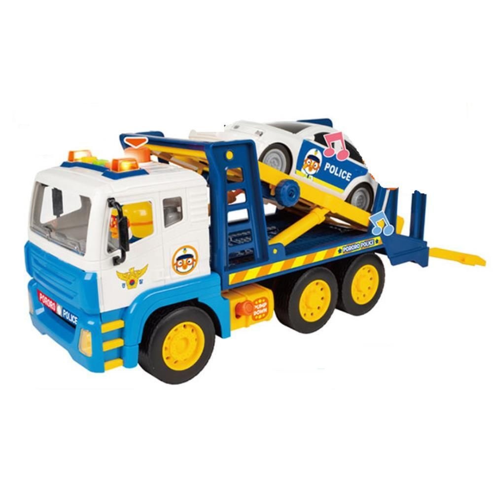 엔큐온협력 4세 내리는버튼 경찰차탑승 트럭 장난감 체포놀이 4살