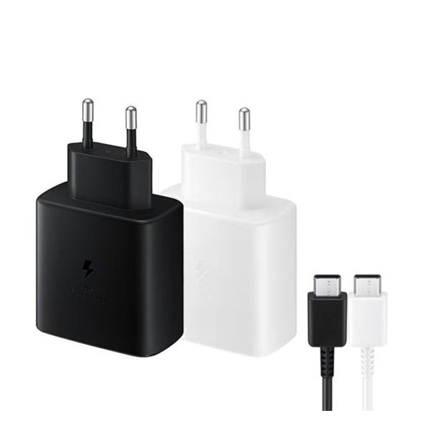 [오늘출발] 삼성전자 [SAMSUNG/삼성] 삼성 USB PD PPS 45W 1포트 고속 충전기 C to C [블랙/케이블 포함] ~SS153