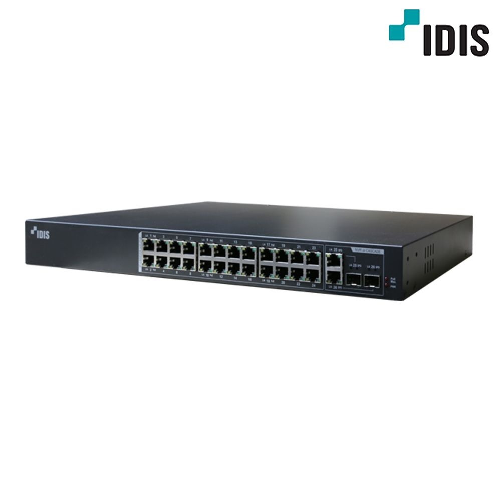 아이디스 아이디스 DH-2026PF 24포트 POE 스위치허브 360W