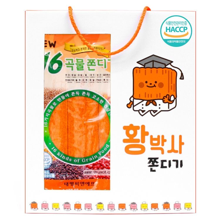 (현대Hmall) 황박사 16곡물 쫀드기 120gx8개입 선물용 손잡이 / 놀면뭐하니 원조 황박사쫀드기 곡물쫀디기