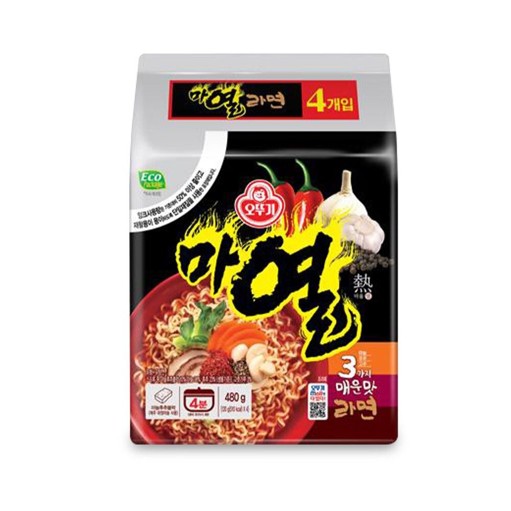 오뚜기 (현대Hmall) [오뚜기] 마열라면 멀티팩 (120g x 4입) x 8