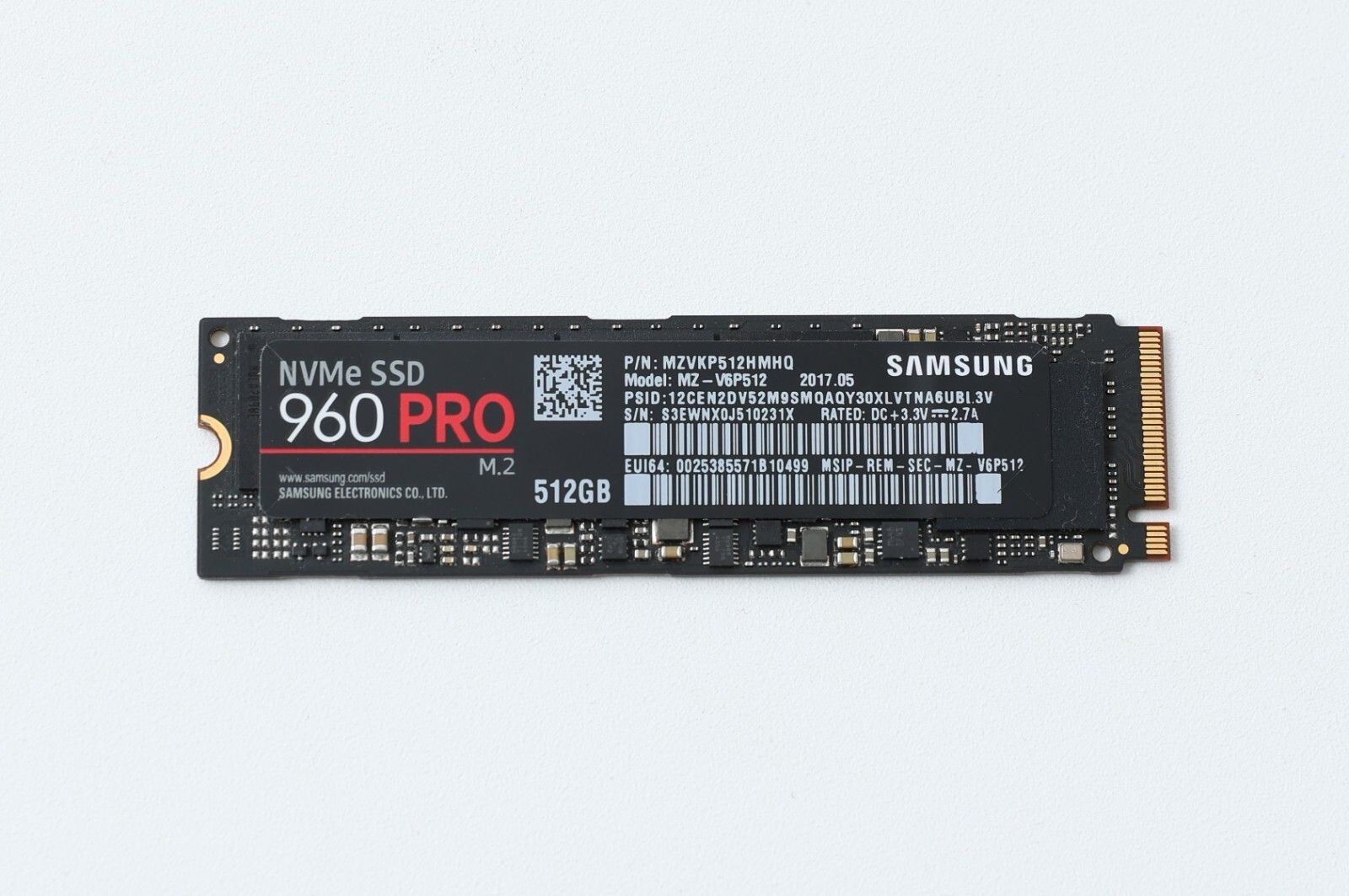 삼성 SAMSUNG [세금포함] [정품] 960 PRO 512GB PCIe NVMe M.2 2280 Internal SSD 솔리드 스테이트 드라이브[세금포함] MZ-V6P512 19617