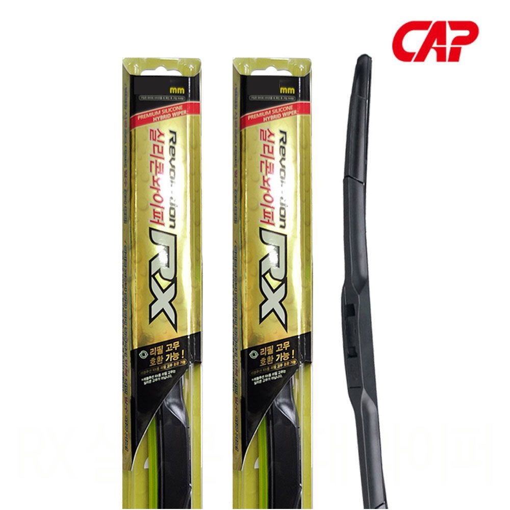 뷰맥스 (현대Hmall) 코란도C 뉴코란도C 와이퍼 600+400 캐프 RX 실리콘 SET [발수코팅효과]