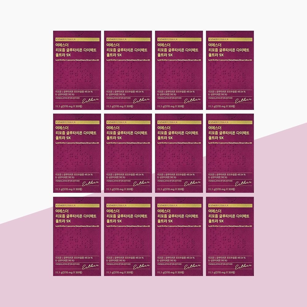 에스더포뮬러 여에스더 리포좀 글루타치온 다이렉트 울트라 9X 370mg x 30매 12박스 클루타치온 필름 홈쇼핑