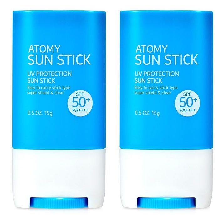 한국콜마(주) 애터미 선스틱 15g 2개 SPF50 미백 썬스틱 선크림 썬크림