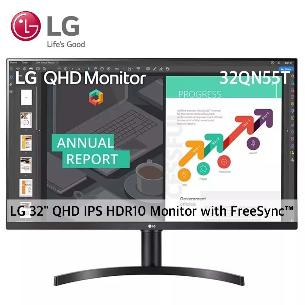 LG전자 LG전자 LG 32인치모니터 QHD 컴퓨터모니터 32QN55T 리퍼