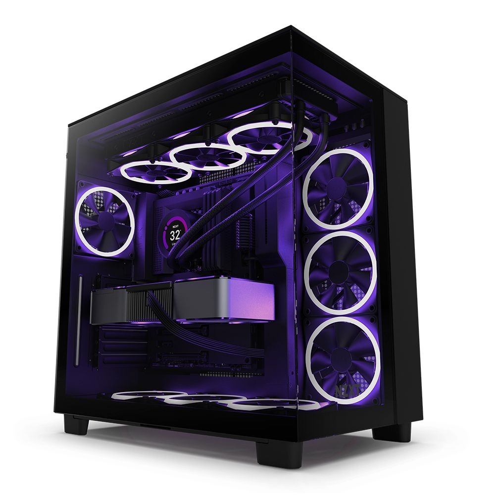 NZXT :NZXT H9 Flow 대원씨티에스 컴퓨터 PC 케이스 (블랙)