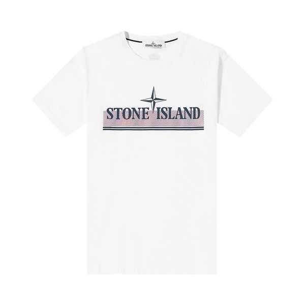 STONE ISLAND 스톤아일랜드 그래픽 로고 남성 반팔 치셔츠 76152NS92 V0001