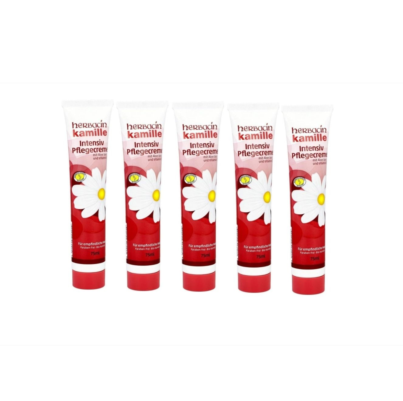 [해외] 허바신 카밀 인텐시브 핸드 크림 75ml 5개 Herbacin 독일직구