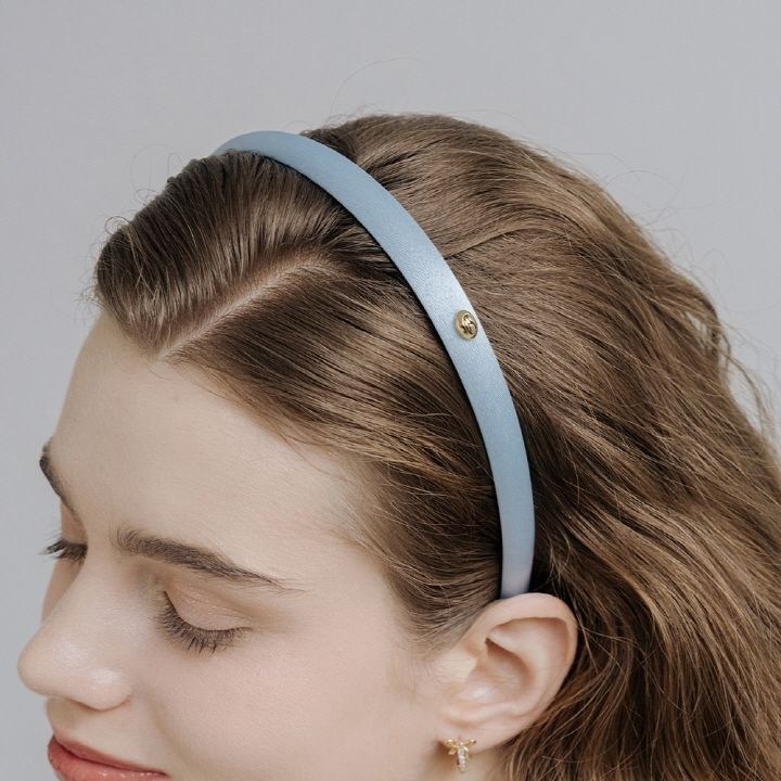 하스 HTY023 Glossy slim blue hairband