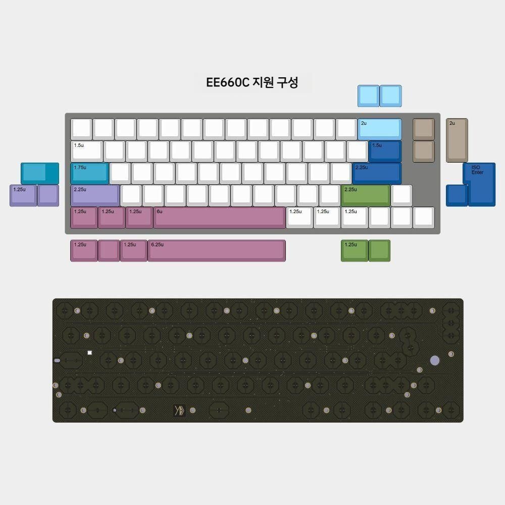 [해외] FC660C 수정 EE660C 용량 성 키보드 PCB Bluetooth 무선 듀얼 모드