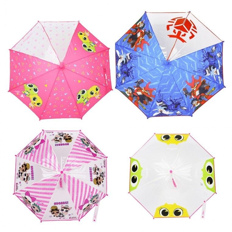 아동 캐릭터 장우산 어린이 투명 자동우산 유치원 등교길 신비한아파트 엘오엘 벅스봇