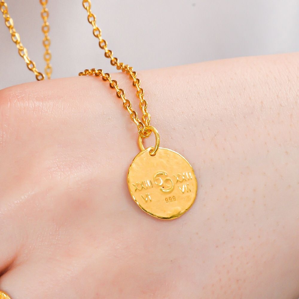 한국귀금속보석거래소] 24K 순금 펜던트 코인 게자리 메달 3.75g