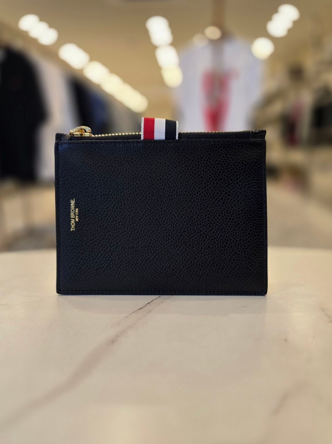 톰브라운 코인 미니파우치 지갑 블랙 MAW027L 00198 001