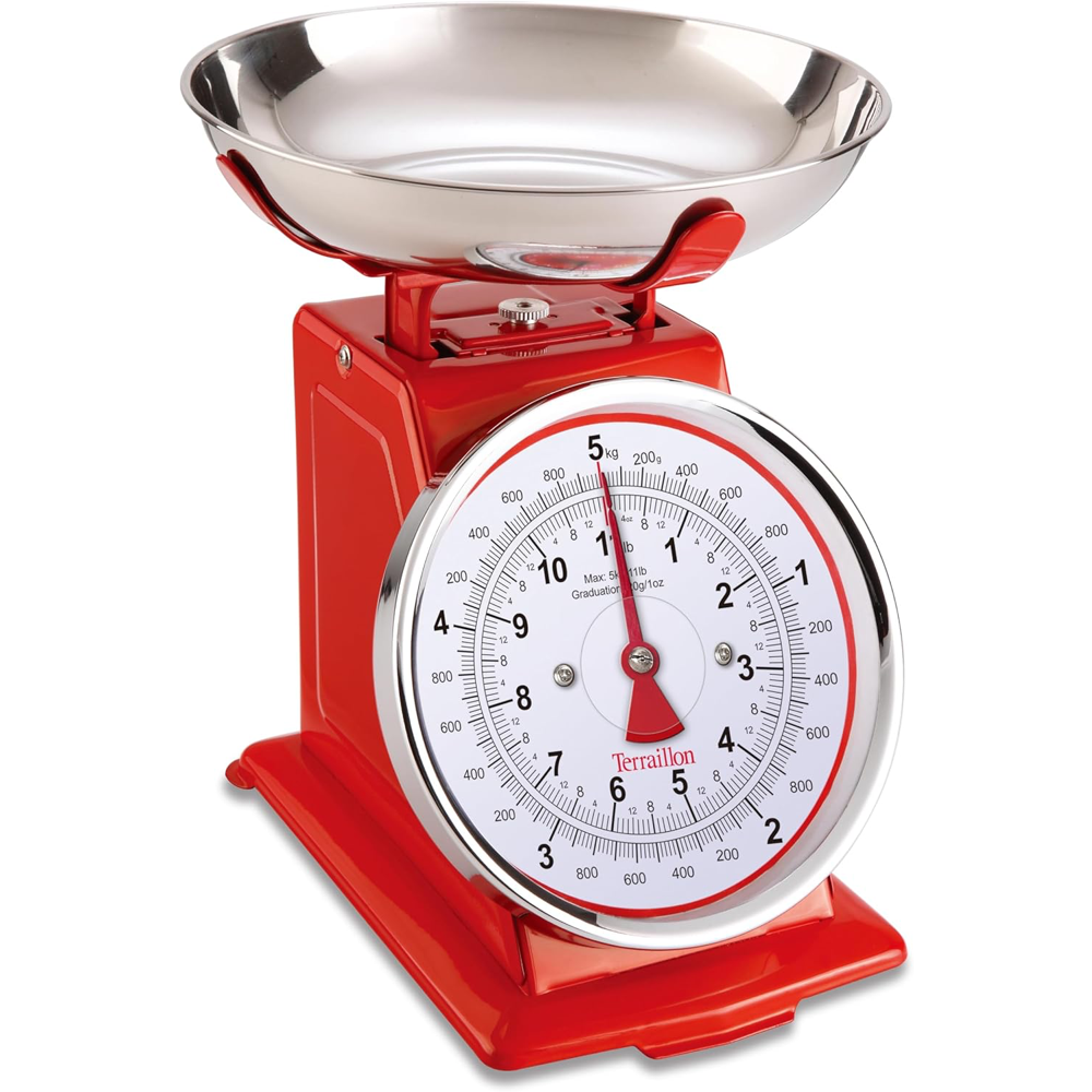 [해외] 테라리온 Hanson T500 레트로 주방 저울 레드 5kg