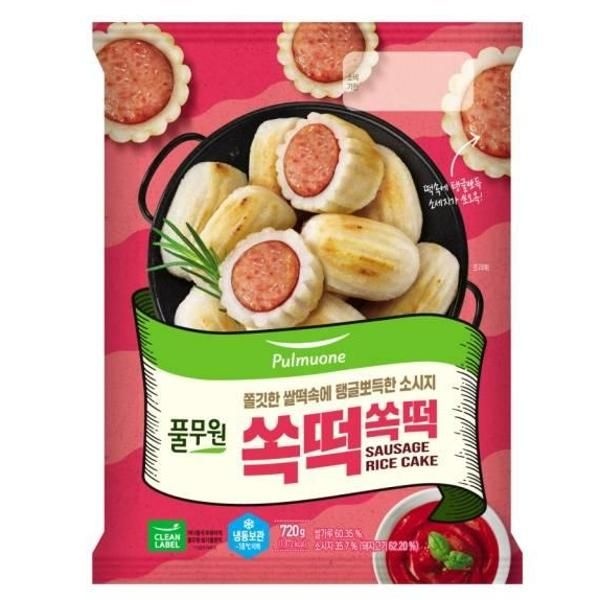 풀무원식품 쏙떡쏙떡 (720g) 720g 키즈간식 어르신간식 출출할때 캠핑 즉석식품 혼밥 자취 한끼 식사대용