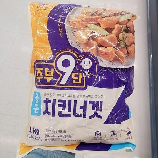목우촌 주부9단 골든 치킨너겟 1kg x 1개 200779