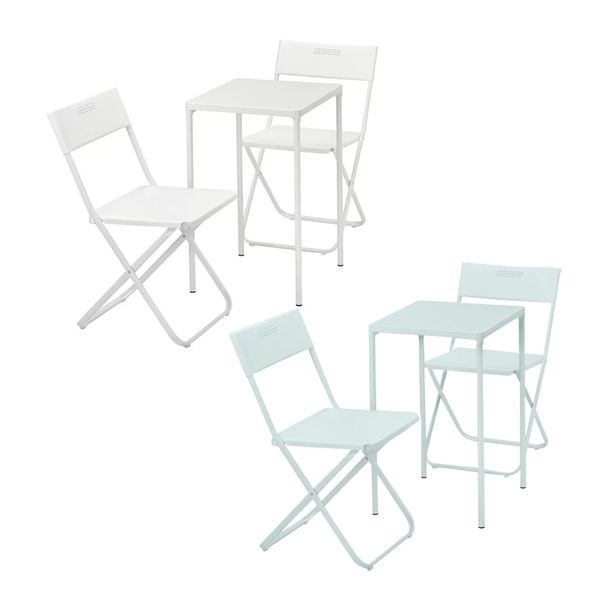 이케아 FEJAN 페얀 야외테이블+접이식의자 2개 세트/2인식탁세트/야외테이블세트