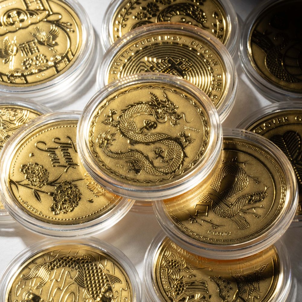 순금 골드바 행운 선물 용 코인 0.1g