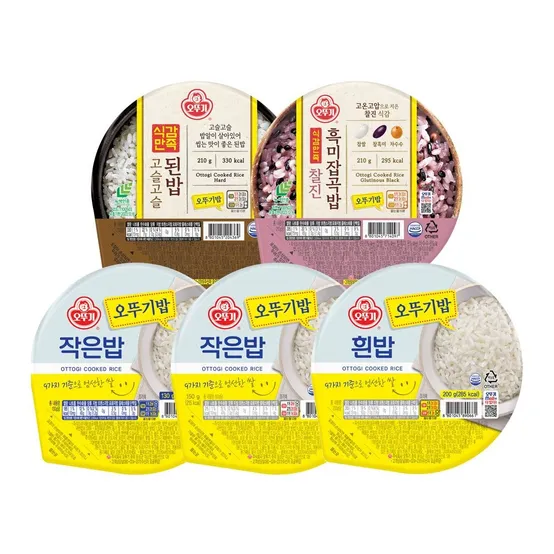 [판매종료][오뚜기] 맛있는 즉석밥 골라담기(흰밥/작은밥/된밥/흑미밥)