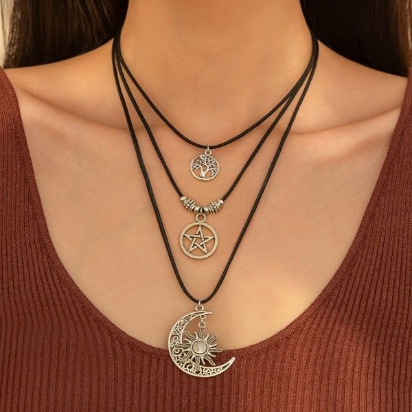 [해외] Ingemark 고스 조절식 로프 체인 목걸이, 패션 스테이트먼트