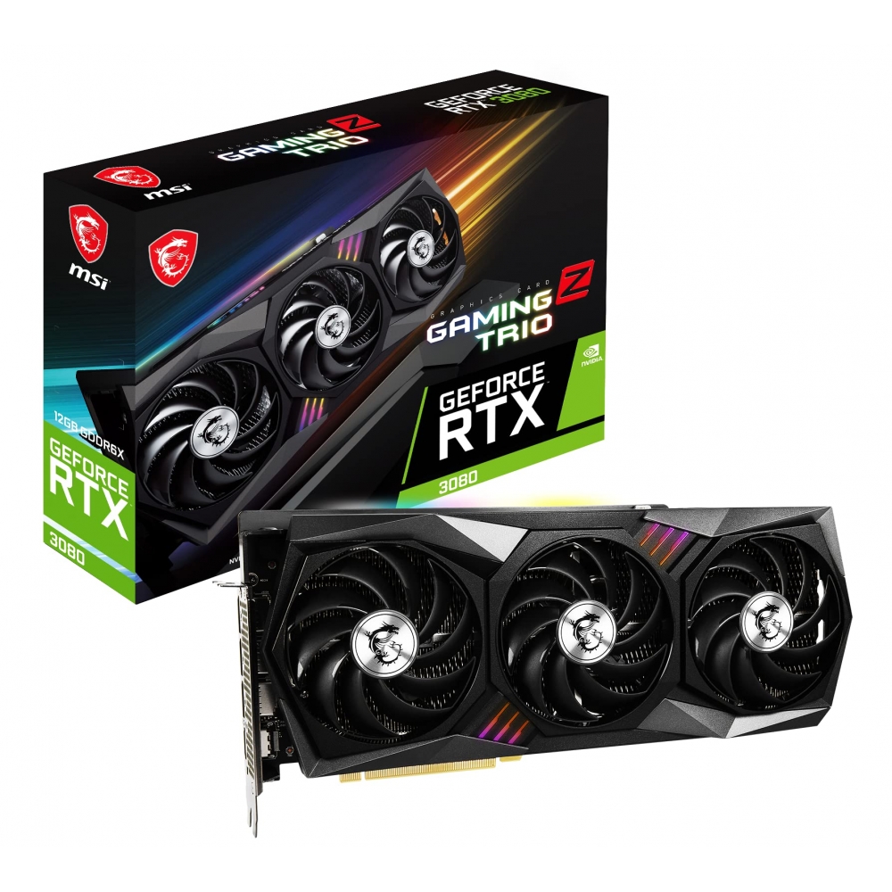 [해외] MSI 지포스 GeForce RTX 3080 GAMING Z TRIO 12G LHR 그래픽 보드 VD7960