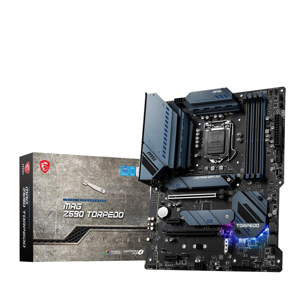 [해외] MSI MAG Z590 TORPEDO 마더보드 ATX 제10·11세대 CPU 대응 Intel Z590 칩셋 탑재 MB5246