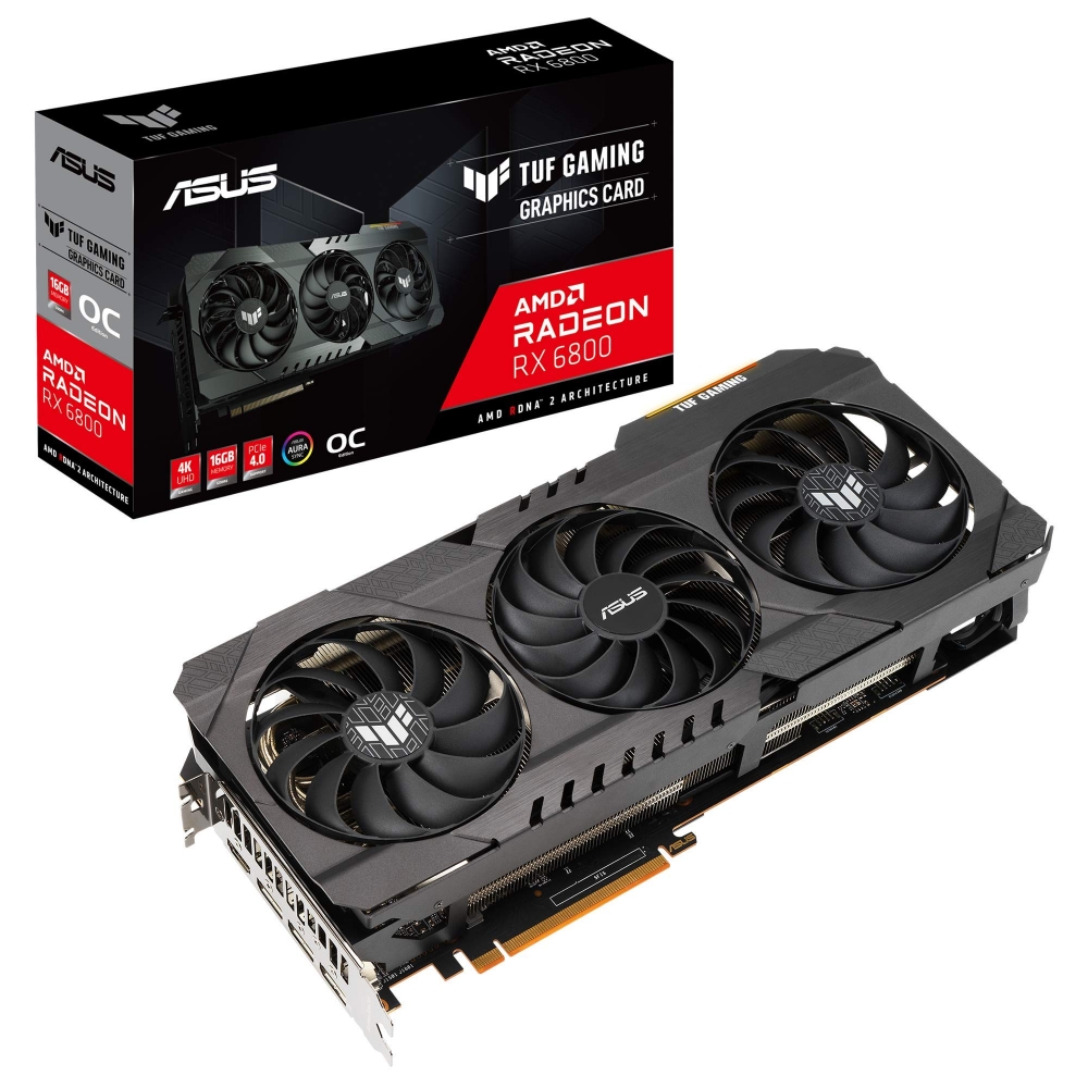 [해외] 아수스(ASUSTek) AMD Radeon RX 6800 탑재 트리플 팬 모델 16G TUF-RX6800-O16G-GAMING