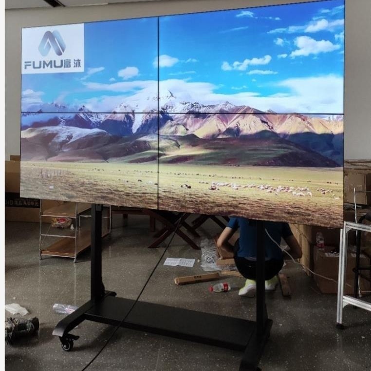 [해외] 멀티 스크린 스탠드 전시 대형 거치대 TV 모니터