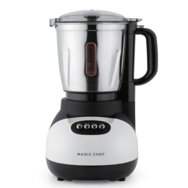 (특)고급 티타늄 대용량믹서기 매직쉐프 대용랑 스텐 믹서기 화이트 티타늄칼날 2종 안전장치 전면 투명표시