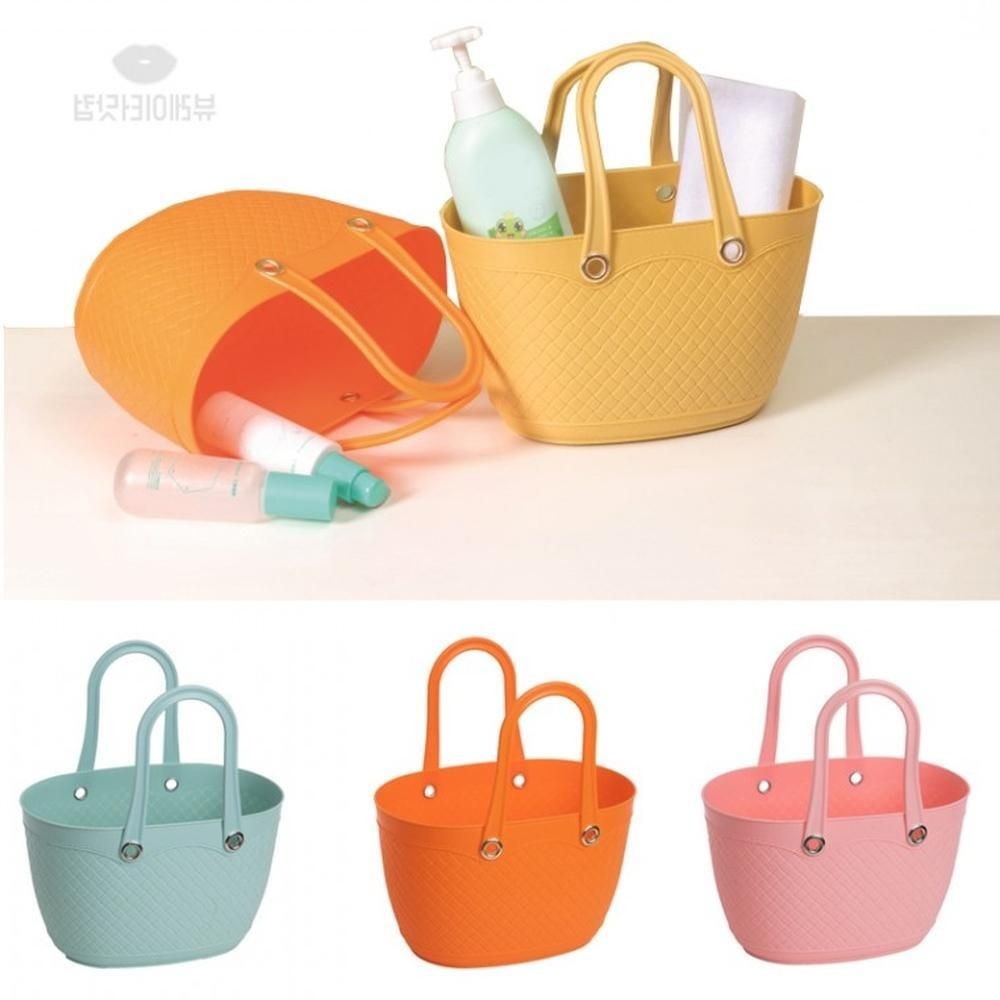 올쇼핑 웰스 물빠지는 목욕바구니 목욕탕 사우나 샤워바구니 스파백