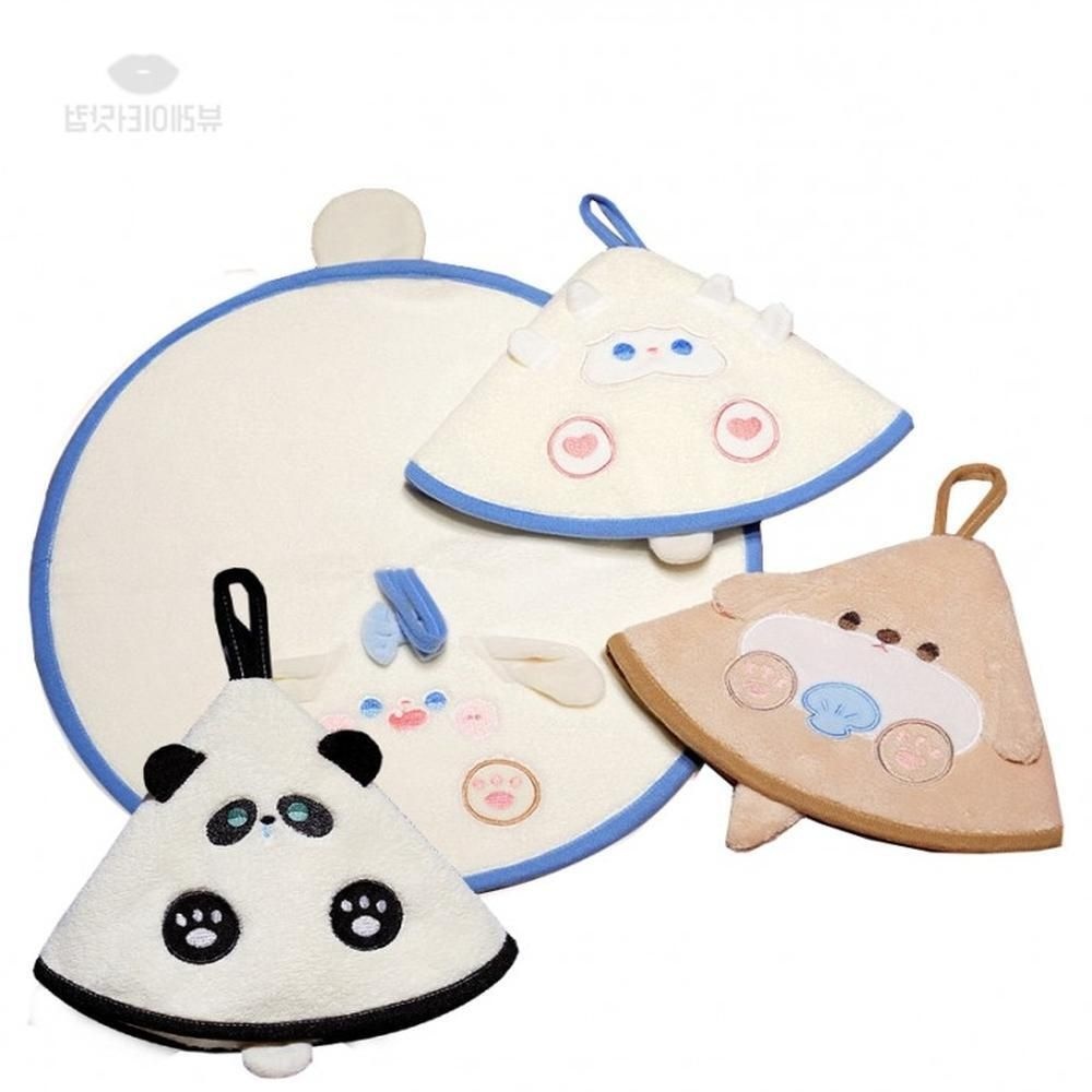 올쇼핑 쥬니엘 캐릭터 주방수건 극세사 주방고리수건