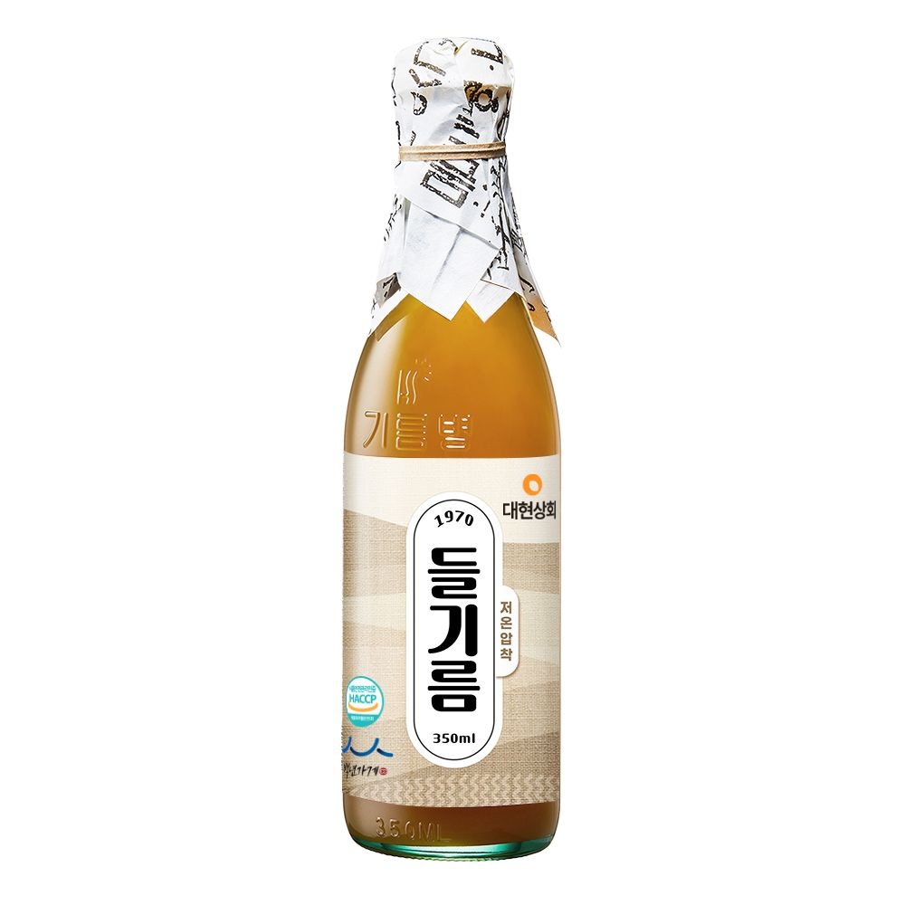 [롯데백화점]  50년전통 대현상회 저온압착 들기름 350ml