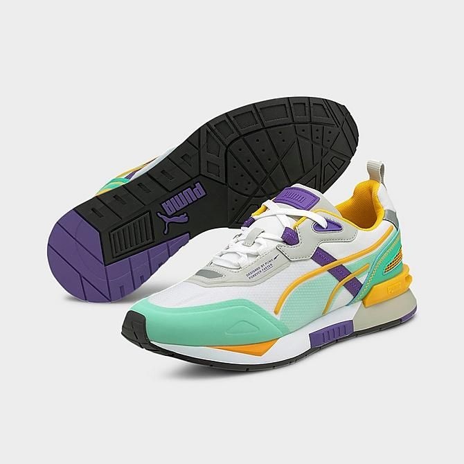 [해외] 푸마 미라지 테크 푸마 화이트 비스케이 그린 381118-08 남성용