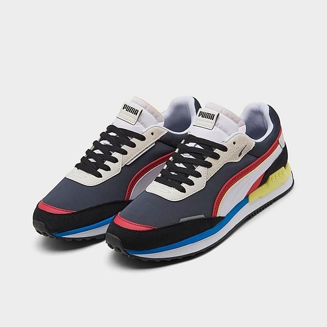 [해외] 푸마 시티 라이더 블랙 내츄럴 네이비 레드 옐로우 382044-03 남성용