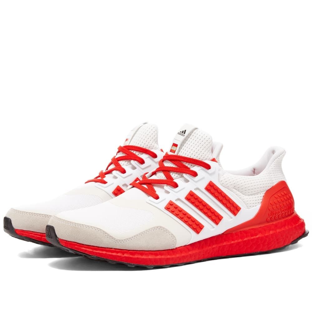 [해외] 아디다스 울트라부스트 DNA X 레고 화이트 레드 쇼크 블루 H67955 남성용