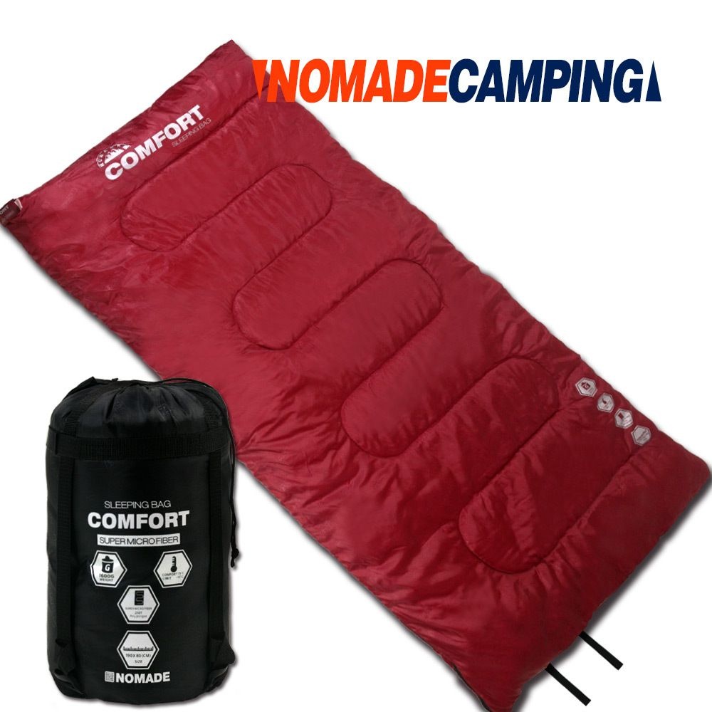 노마드 컴포트 1600G 침낭 (WineRed 와인레드) 차박 캠핑 용품