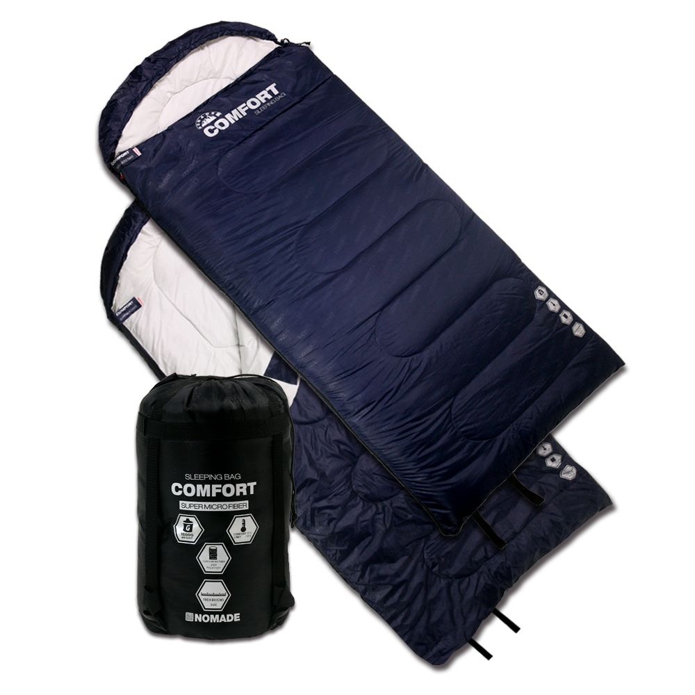 노마드 컴포트 1600G 헤드침낭 (Navy 네이비) 차박 휴대용 캠핑 용품