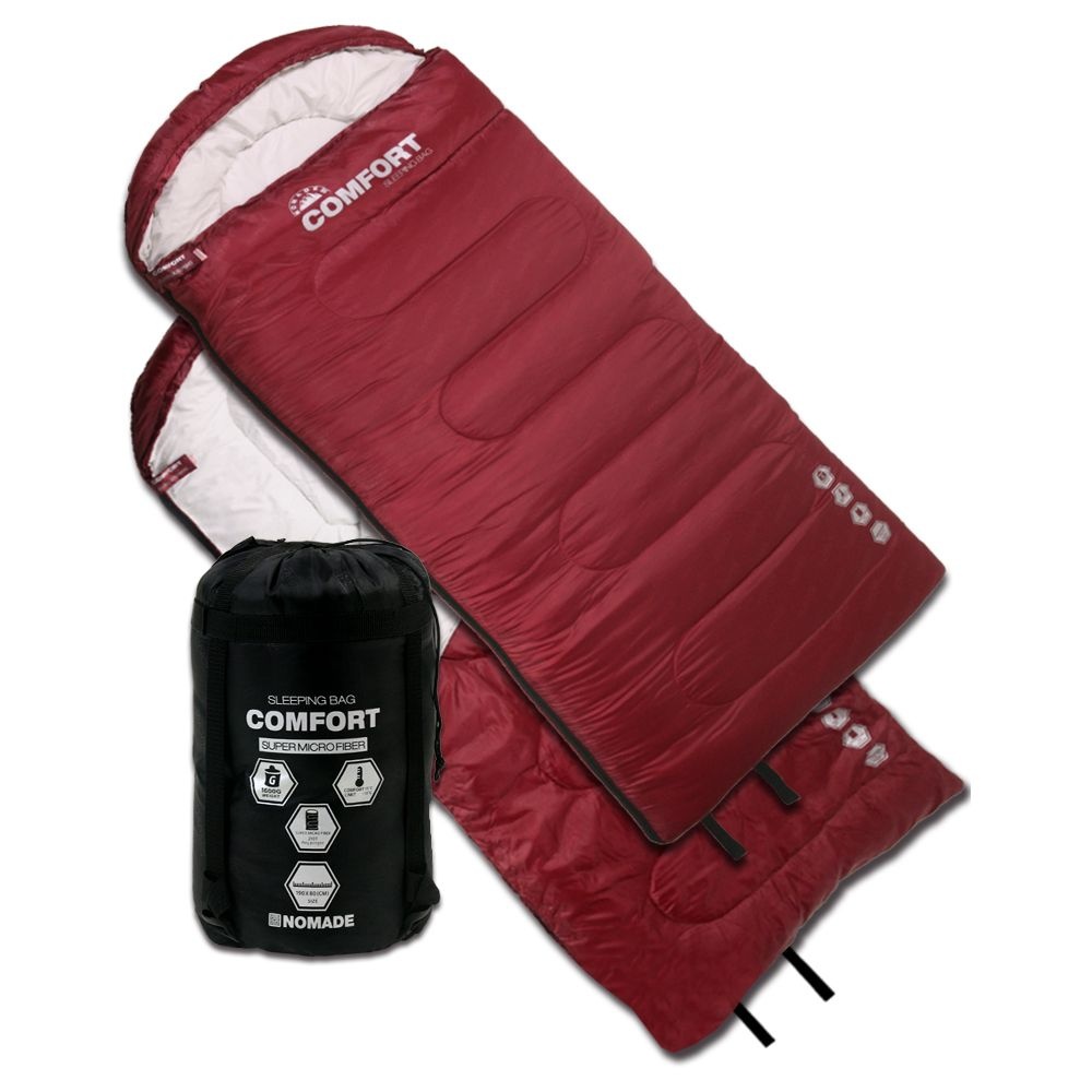 노마드 컴포트 1600G 헤드침낭 (WineRed 와인레드) 차박 캠핑 용품