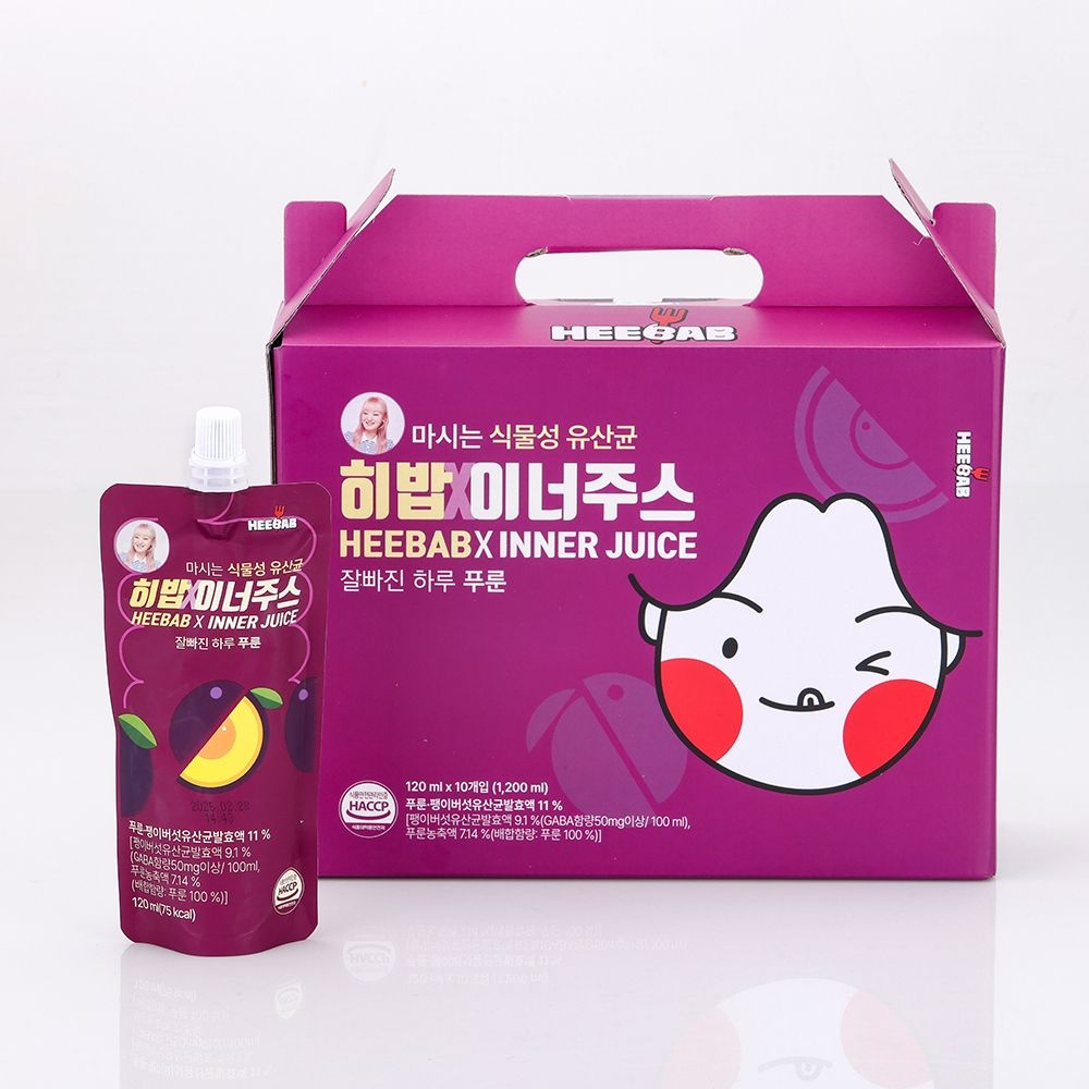 마시는 식물성 유산균 주스 푸룬, 사과당근 히밥x이너주스 10팩