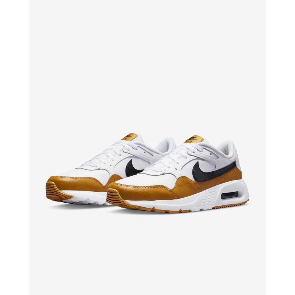 [해외] 나이키 에어맥스 SC 레더 화이트 위트 블랙 DH9636-100 남성용