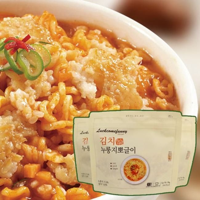 범푸드24 야전식량 전투식량 김치 90g 김치 누룽지 뽀글이 100g 90개