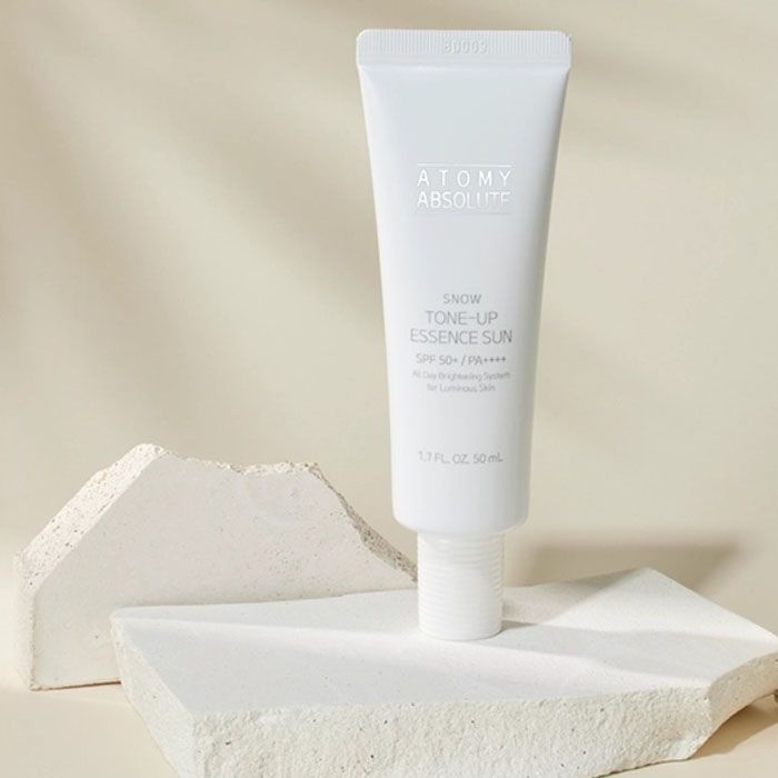 애터미 애터미 앱솔루트 스노우 톤업 에센스 선 50ml 선크림 미백 주름개선 자외선차단제