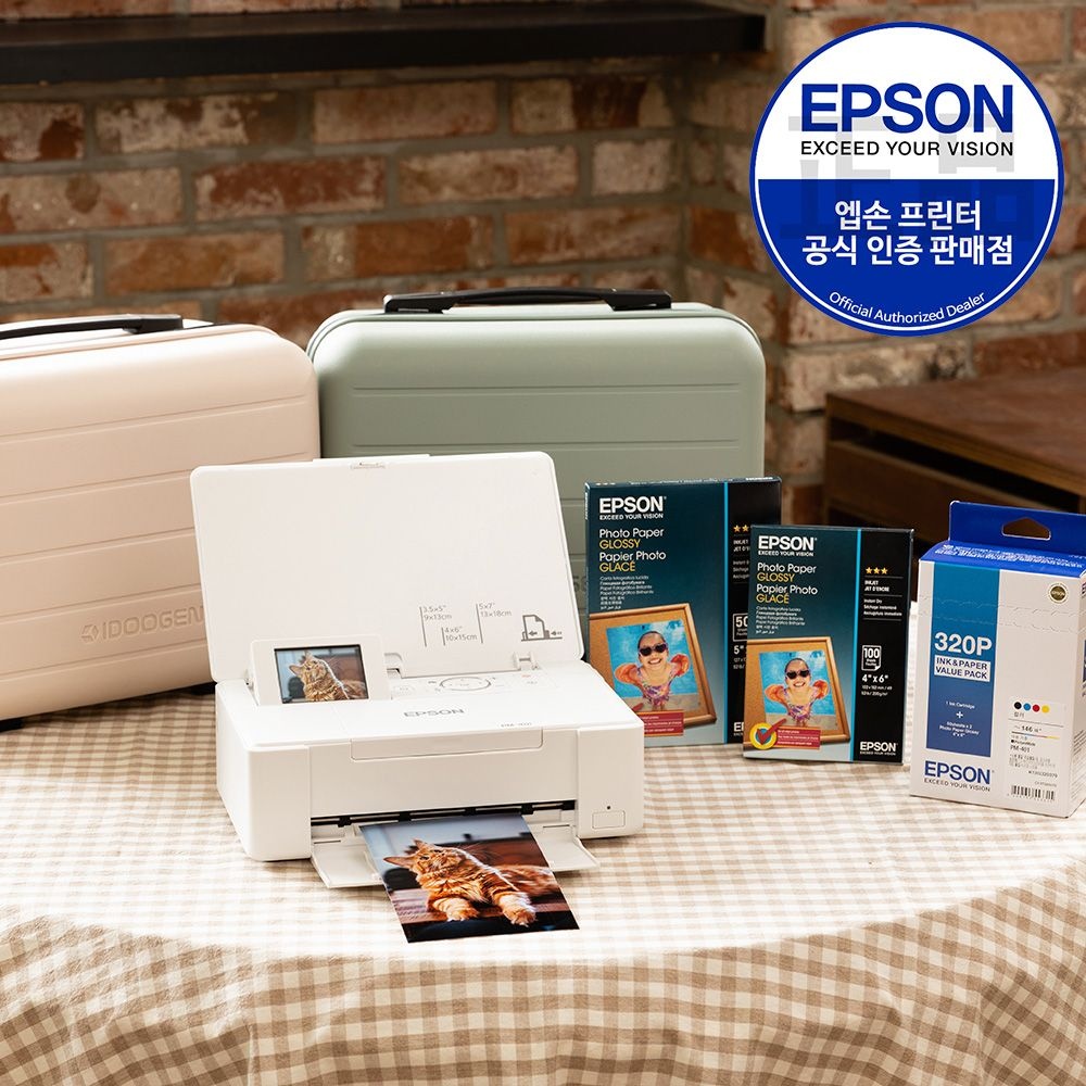 엡손 픽처메이트 기프트팩 정품 컬러 잉크젯 포토 프린터 잉크포함 상품평행사