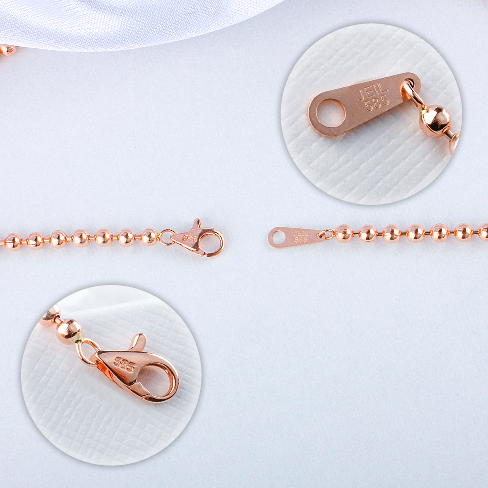 18k 3미리 볼 군번줄 목걸이 여자 금 코인 펜던트 생일 기념일 선물