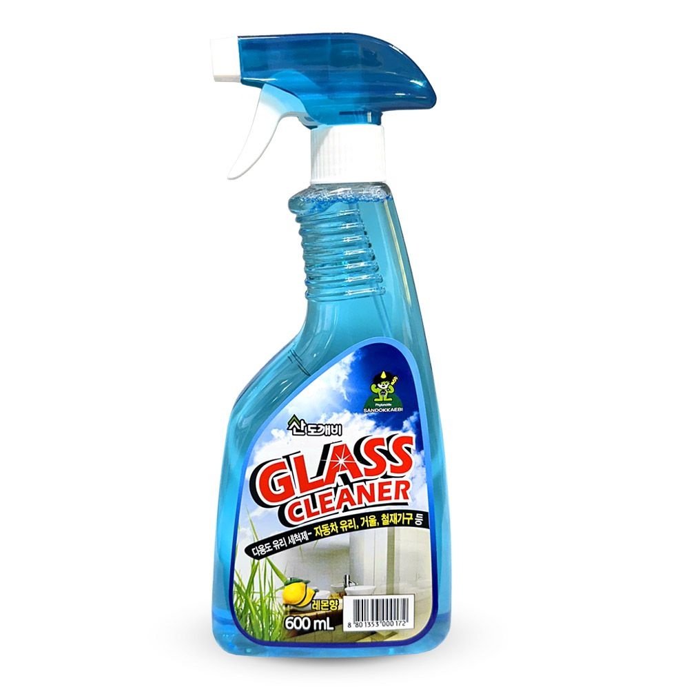 산도깨비 다용도 유리 세정제 창문 자동차 레몬향 600ml