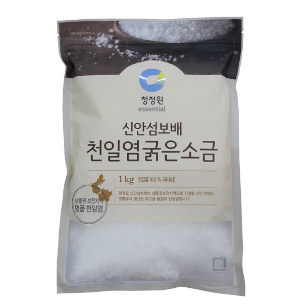 [온누리상품] 청정원 대상 청정원 천일염 굵은 소금 1kg