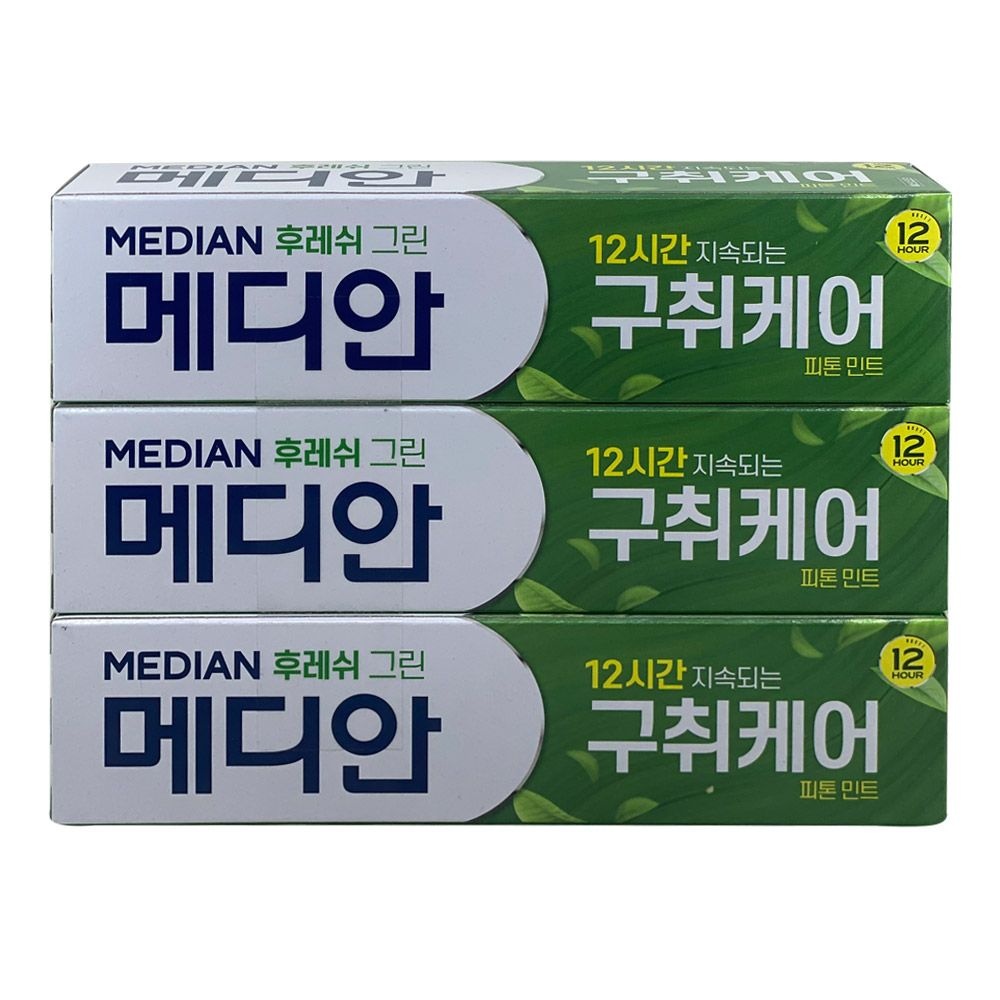 메디안 후레쉬 그린 치약 120g 3입 1개