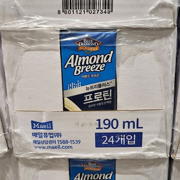 매일 아몬드브리즈 프로틴 190ml x 24입 x 2개